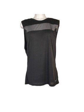 Nike Women's Dri-Fit Breathe Sleeveless Training Top Black Size Small Athleisure